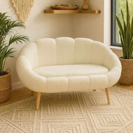 Atelier Del Sofa Lida - Sofá de 2 plazas Blanco